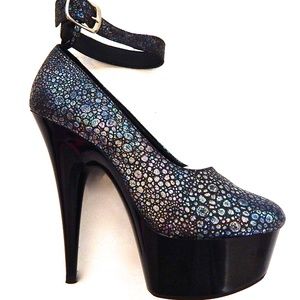 GASOLINE GLAMOUR MIDNIGHT RUN PUMPS - WORN